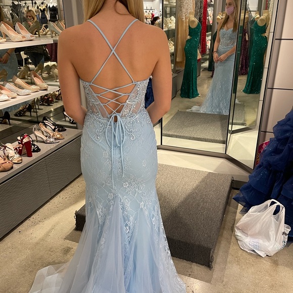 Baby blue PROM DRESS - stunning 😍 JULIET 250 - Picture 6 of 6
